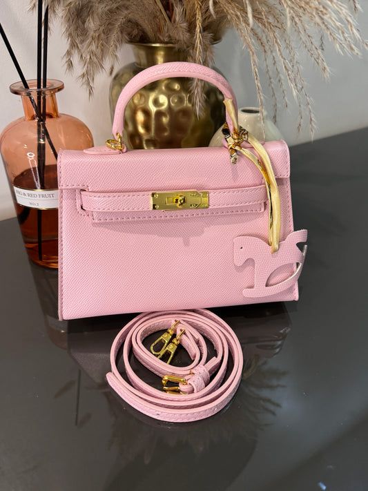 Sac modèle Keny 19 cm – Cuir véritable finition doré