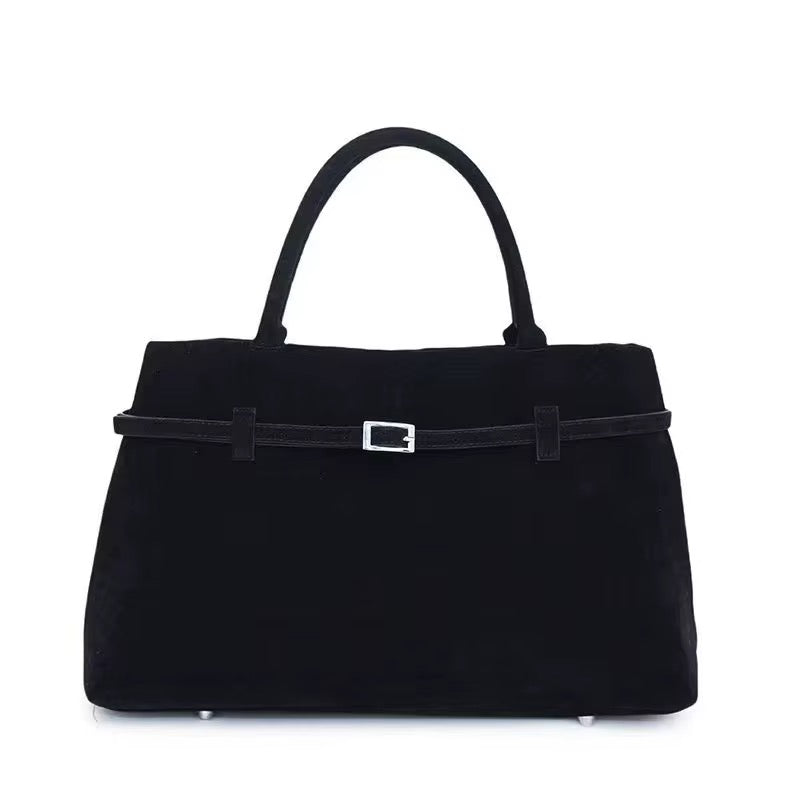 Sac LÉNA – Le fourre-tout ceinturé en daim