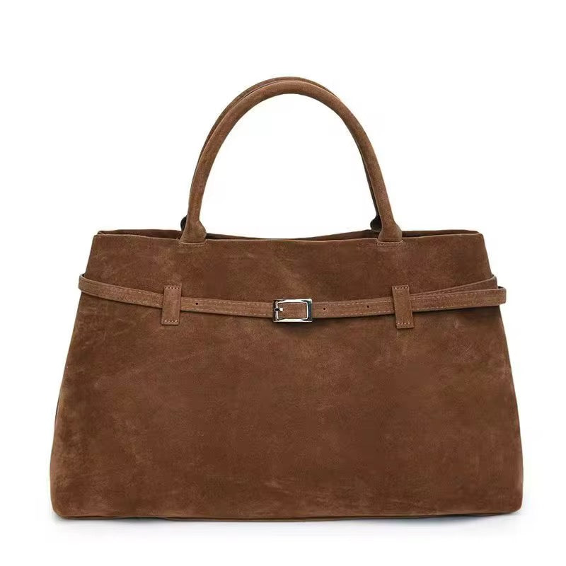 Sac LÉNA – Le fourre-tout ceinturé en daim