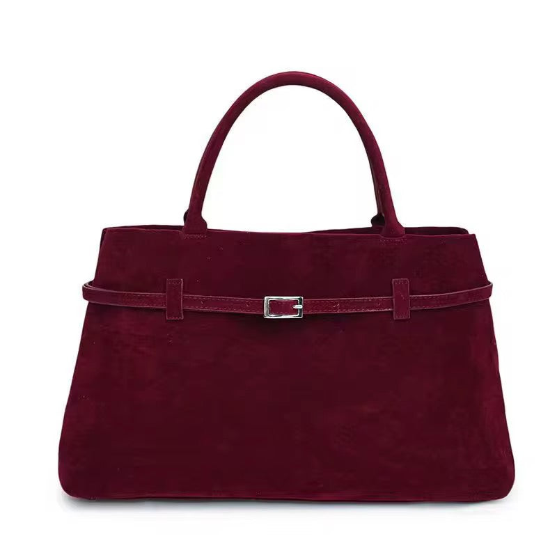 Sac LÉNA – Le fourre-tout ceinturé en daim